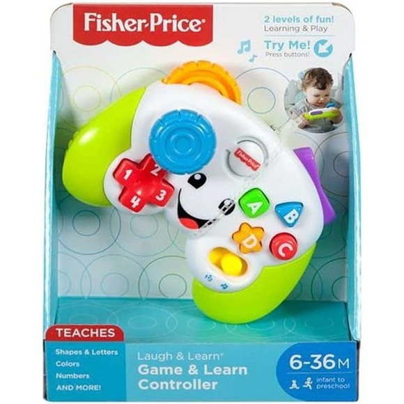 Fisher-Price Laugh & Learn Toddler  Pretend Video Controller Music& Activities - Picture 3 of 3